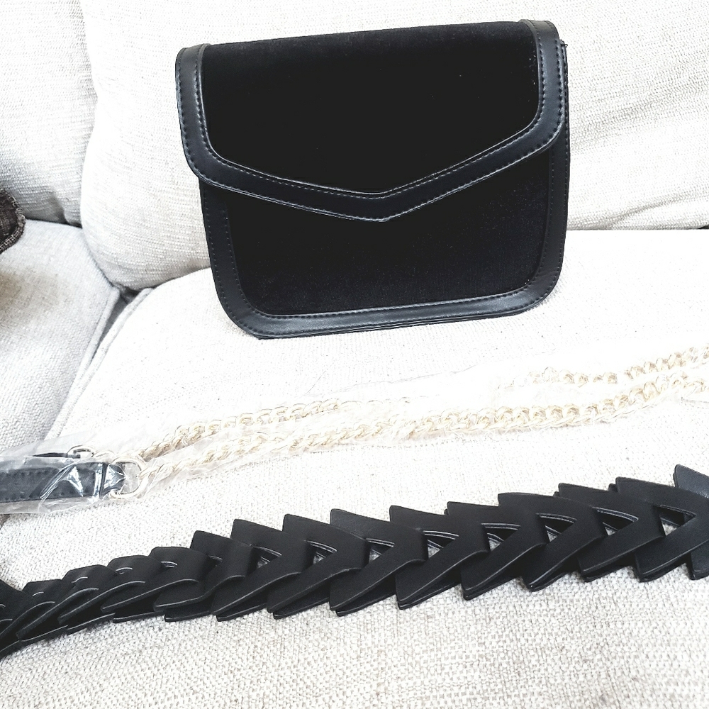 Velvet Crossbody Handbag